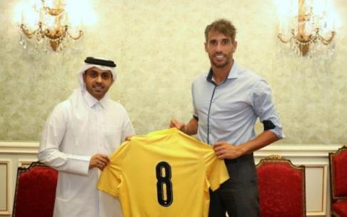 Javi Martínez, en la presentación con su nuevo equipo Javi Martínez, en la presentación con su nuevo equipo