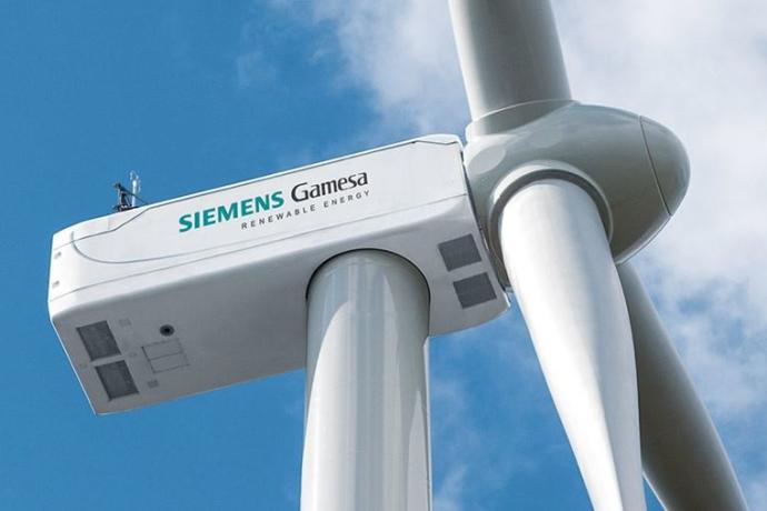Equipo eolico terrestre de Siemens Gamesa.