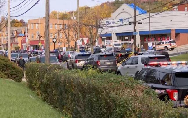 Alrededores del lugar donde se ha producido el tiroteo