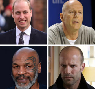 Guillermo de Inglaterra, Bruce Willis, Mike Tyson y Jason Statham.