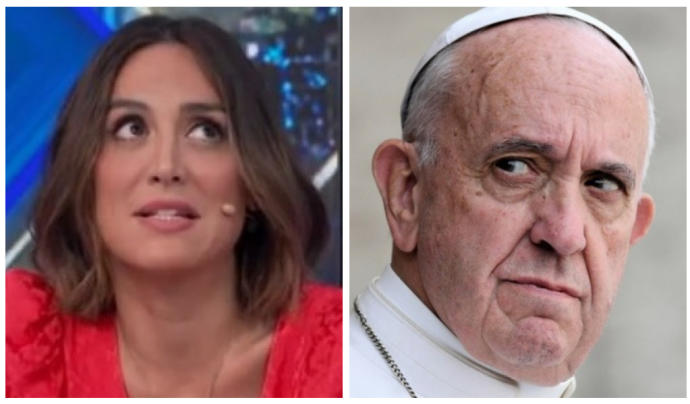 Tamara Falcó y el papa Francisco.