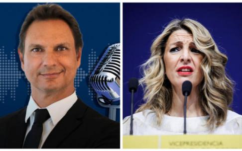 Javier Cárdenas y Yolanda Díaz. Javier Cárdenas y Yolanda Díaz.