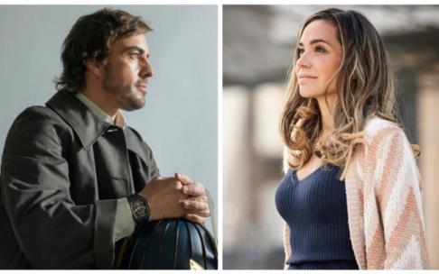 Fernando Alonso y Andrea Schlager. Fernando Alonso y Andrea Schlager.