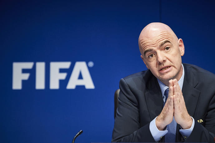 El presidente de la FIFA, Gianni Infantino.