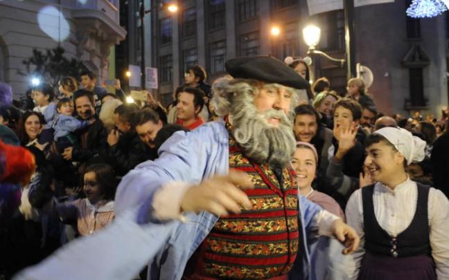 Desfile de Olentzero, en una imagen de archivo.