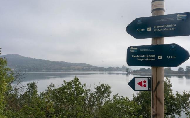 Así luce el embalse de Ullíbarri-Gamboa