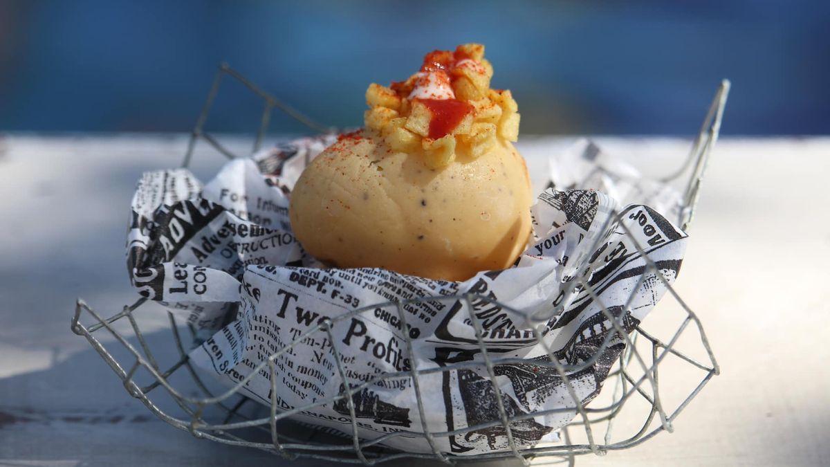 Txingurri Bravo, el pintxo de patatas bravas del Borda Berri