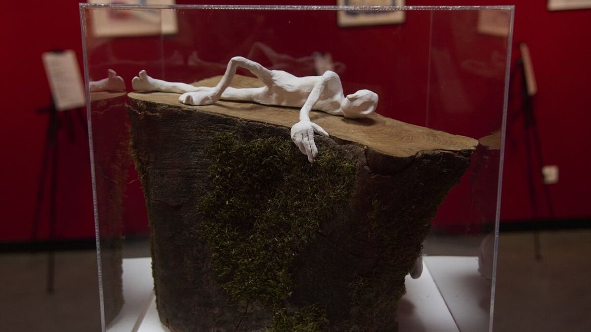 Una de las esculturas que participan en este Encuentro.