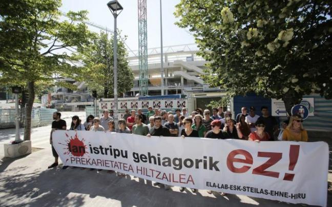 Concentración contra los accidentes laborales. Concentración contra los accidentes laborales.
