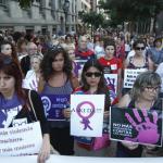 Manifestación contra las agresiones sexuales.