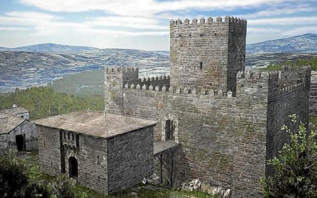 Resultado final de la recreación virtual del Castillón de Sangüesa. | FOTO: CEDIDA