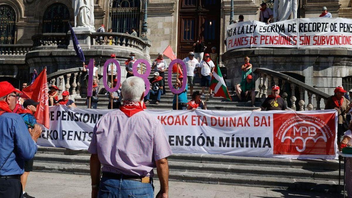 Los pensionistas vascos han retomado sus movilizaciones en Bilbao.