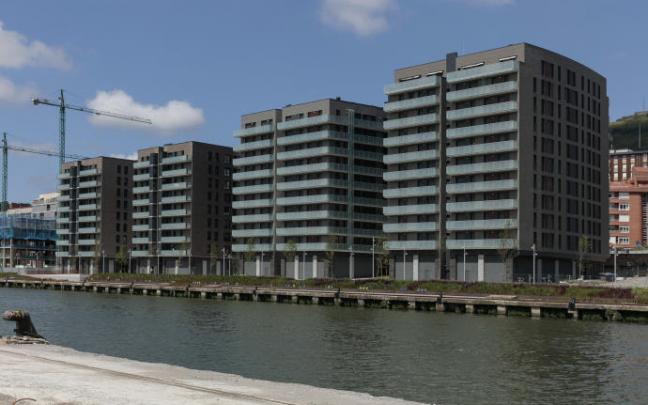 Promoción de 360 pisos construidos por Jaureguizar en Bilbao.
