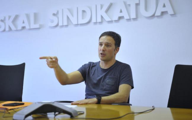 Mikel Lakuntza, secretario general de ELA. Mikel Lakuntza, secretario general de ELA.