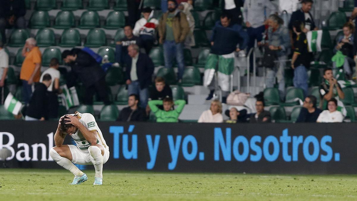 Lucas Boyé, con un Elche que aún no ha ganado.