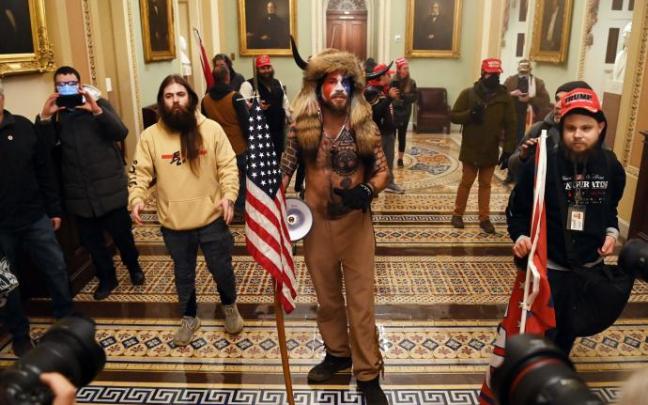 Algunos de los protagonistas del asalto al Capitolio.