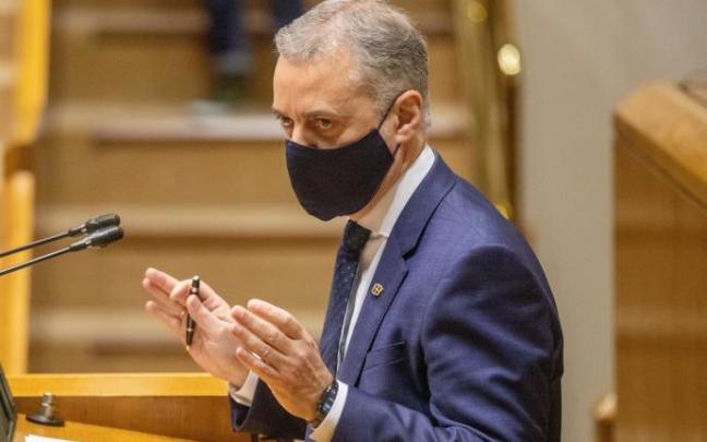 Iñigo Urkullu, en el Parlamento. Iñigo Urkullu, en el Parlamento.