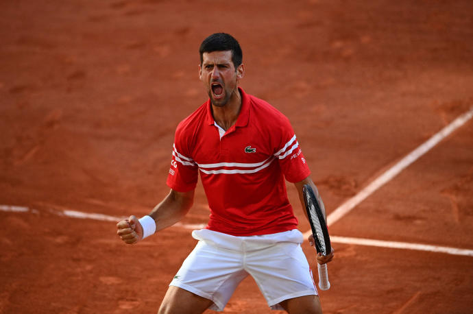Djokovic, en Roland Garros.