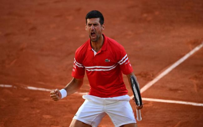 Djokovic, en Roland Garros. Djokovic, en Roland Garros.