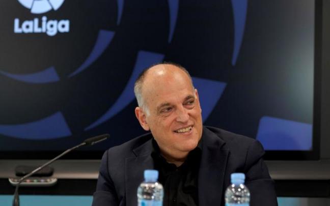 El presidente de LaLiga, Javier Tebas. El presidente de LaLiga, Javier Tebas.