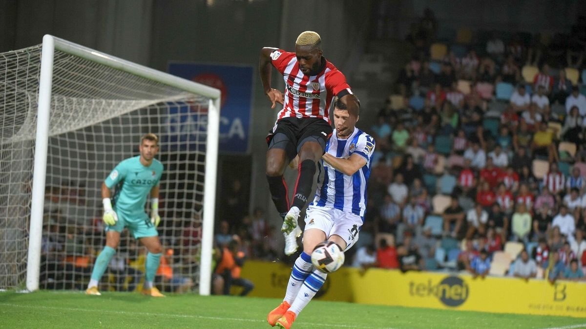 Iñaki Williams en el encuentro frente a la Real