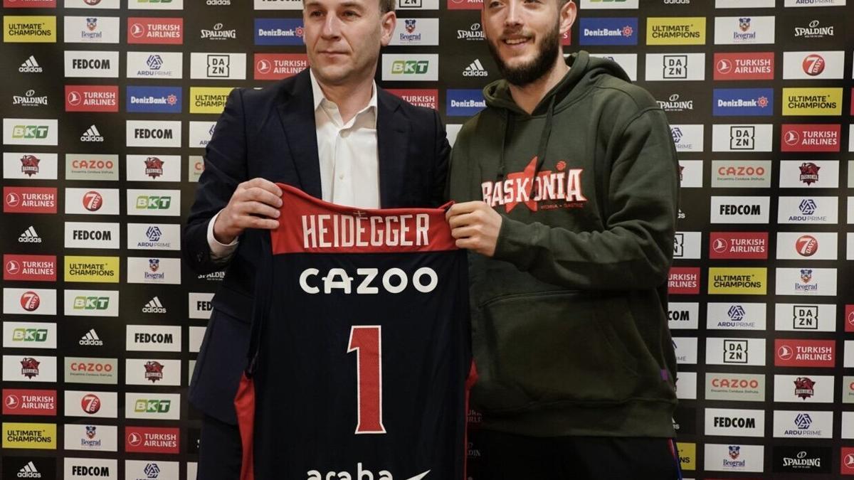 Presentación de Max Heidegger como jugador del Baskonia