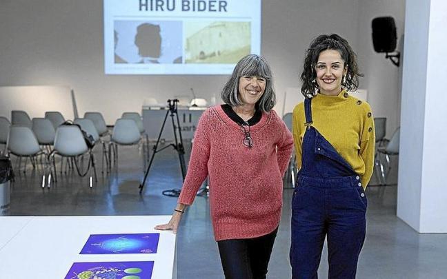 Marisa Mantxola (i) y Olatz Ovejero, retratadas el pasado jueves en el Centro Huarte. | FOTO: UNAI BEROIZ