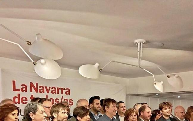 Los dirigentes de Geroa Bai presentaron ayer su proyecto. | FOTO: E.P.