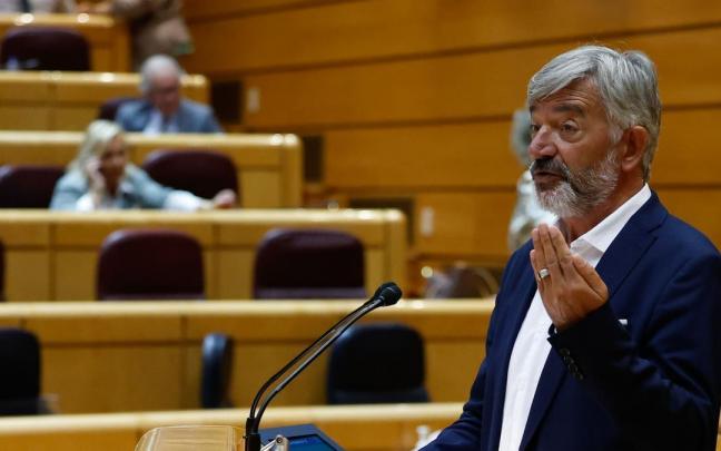 El senador de Geroa Bai, Koldo Martínez, interviene en el pleno del Senado celebrado este martes en Madrid. El senador de Geroa Bai, Koldo Martínez, interviene en el pleno del Senado celebrado este martes en Madrid.