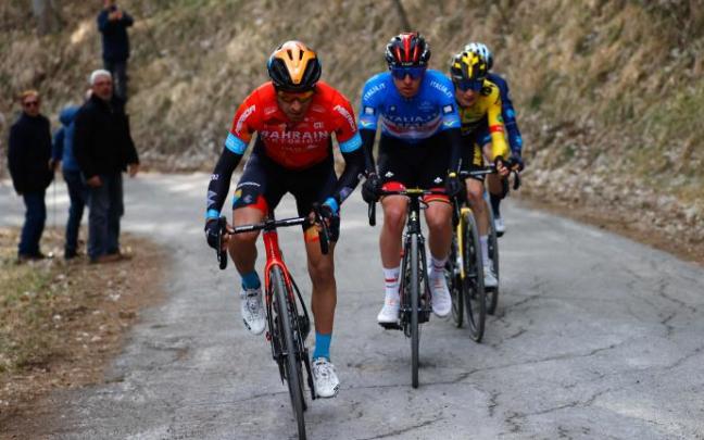 Mikel Landa, durante la pasada Tirreno-Adriático