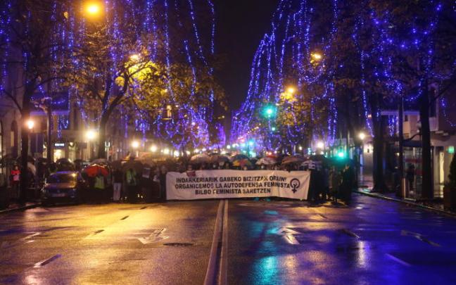 Manifestación contra la violencia machista.