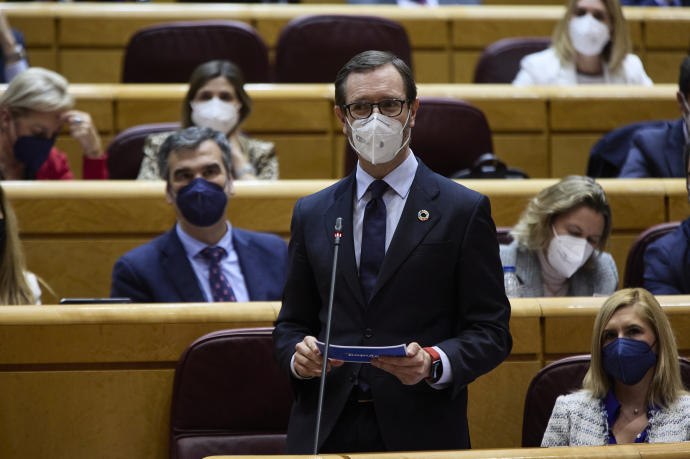 Javier Maroto, en el Senado.