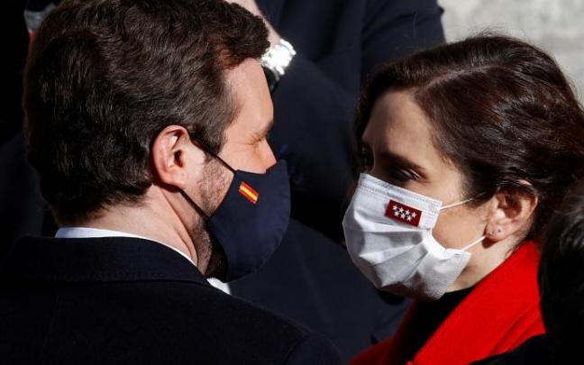 Casado y Ayuso, protagonistas de la guerra interna en el PP.