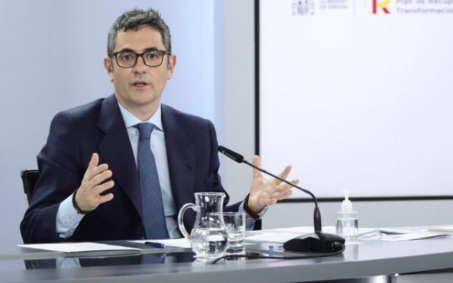 El ministro de la Presidencia, Félix Bolaños. El ministro de la Presidencia, Félix Bolaños.