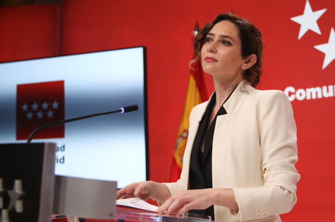 La presidenta de la Comunidad de Madrid, Isabel Díaz Ayuso.