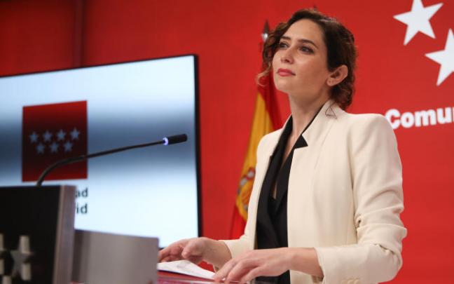 La presidenta de la Comunidad de Madrid, Isabel Díaz Ayuso.