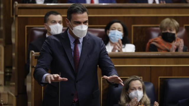 Pedro Sánchez, en el Congreso.