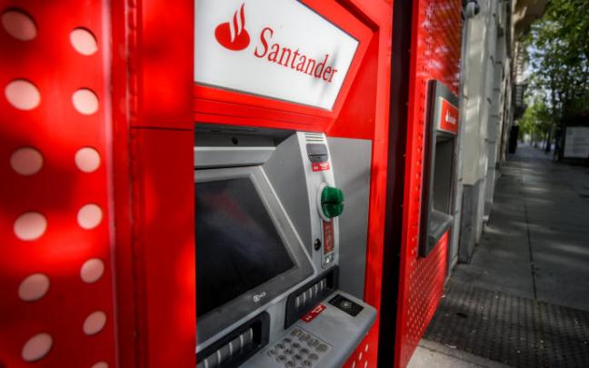 Cajero del Banco Santander. Cajero del Banco Santander.