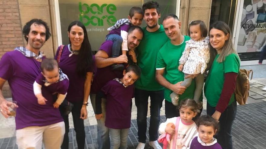 Las cuadrillas se juntaron para presenciar el txupinazo.