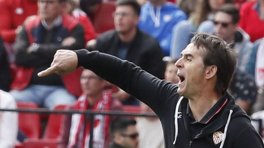 El entrenador del Sevilla FC, Julen Lopetegui.