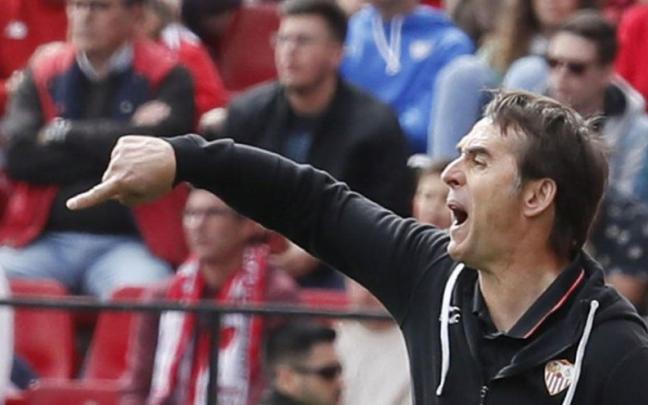 El entrenador del Sevilla FC, Julen Lopetegui.
