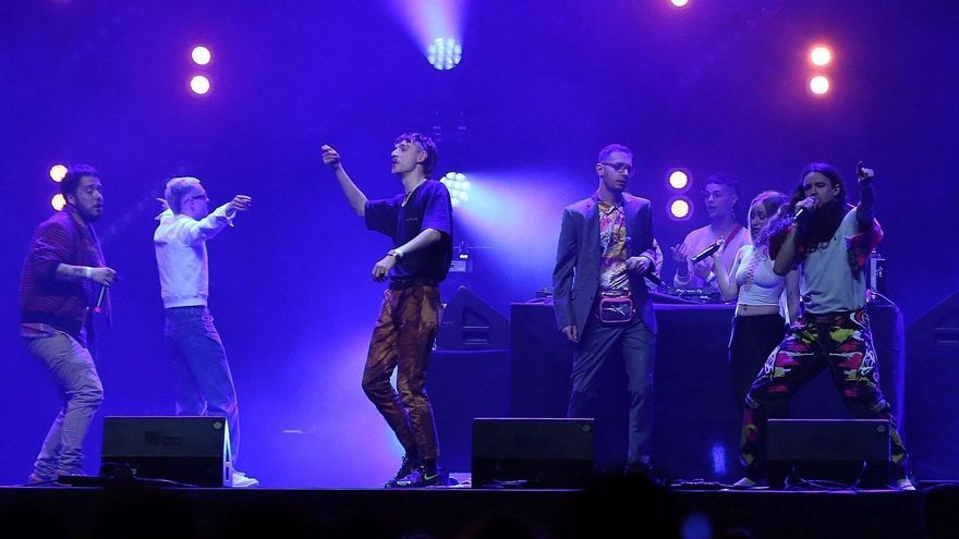 Actuación de los navarros Chill Mafia en la gala de los XIV Premios MIN / Premios de la Música Independiente.