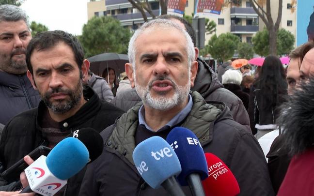 El líder de Cs en Catalunya, Carlos Carrizosa, este domingo.