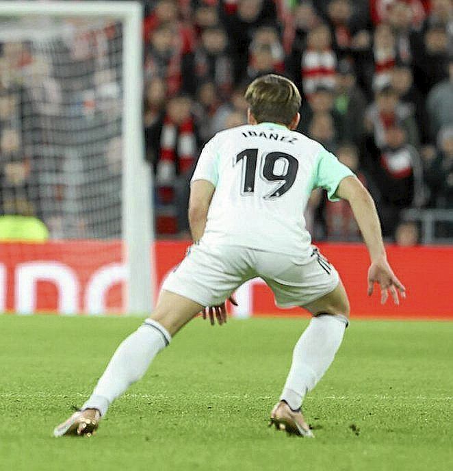 Pablo Ibáñez, en el Athletic-Osasuna.