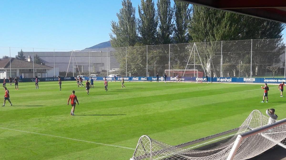 Entrenamiento de Osasuna este sábado 15 de octubre