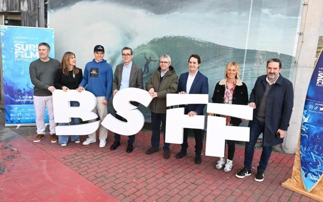 Imagen de la presentaci&oacute;n de este jueves del Laboral Kutxa Bilbao Surf Film Festival