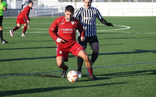 Imagen del encuentro entre el Oberena y el Alesves.