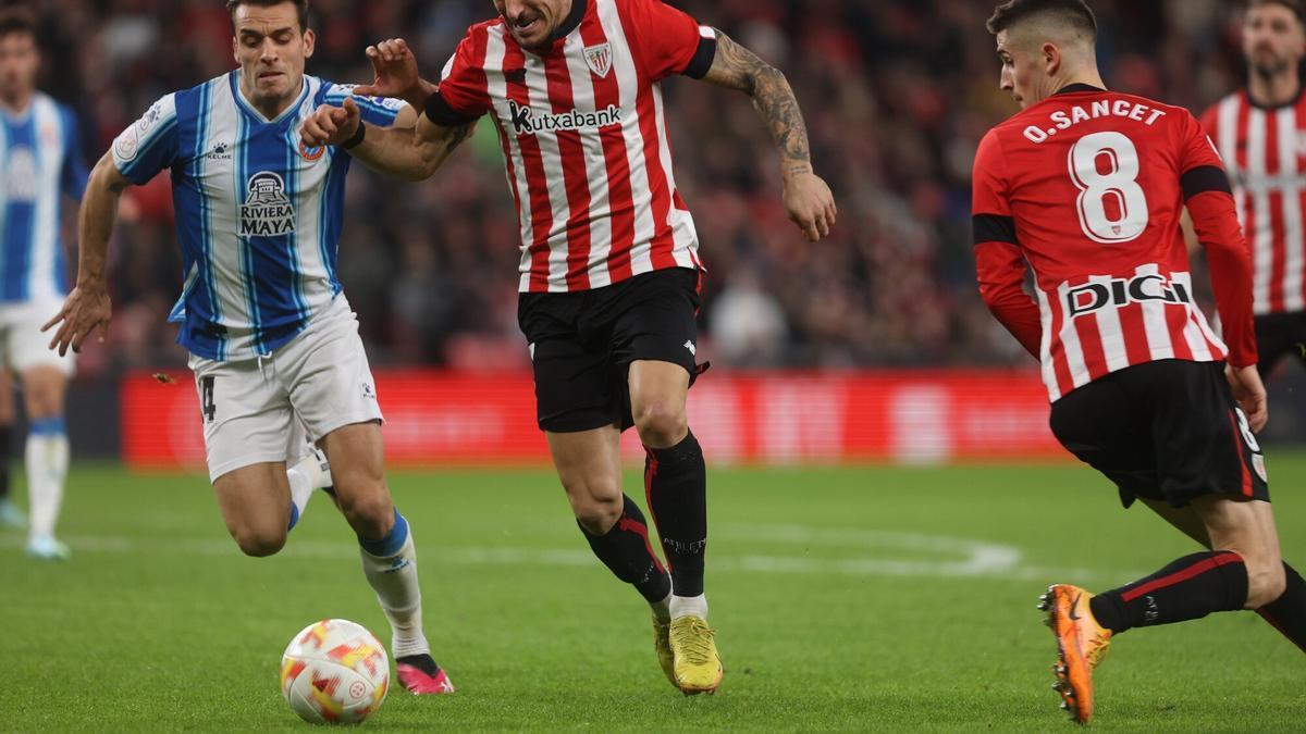 Yuri Berchiche, en el último partido de Copa ante el Espanyol.