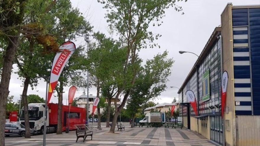 Operativo de la Vuelta Ciclista a España en Mendizorroza