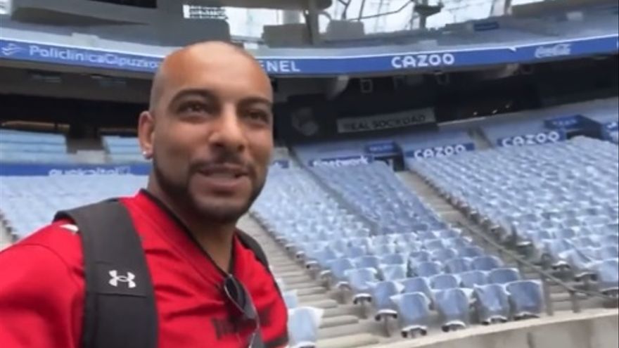 El polémico youtuber Borja Escalona en Anoeta